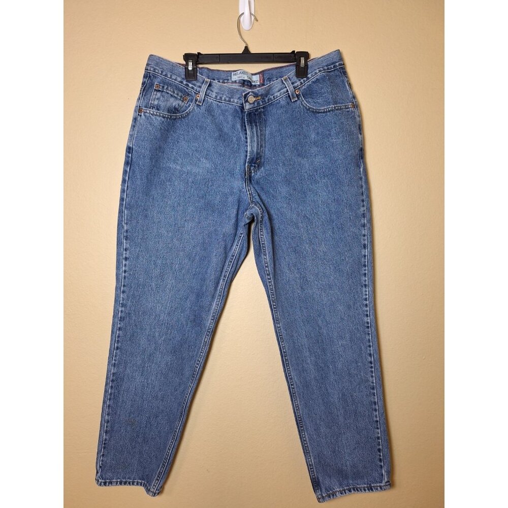 Levis Jeans 550 Relaxed Tapered Leg‎ Blue Denim Cotton Y2K  Womens 18M 2005